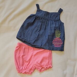 Carter's Baby Pineapple Tank Set, 18 Months